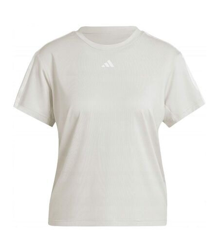 T-shirt Style Triple Rayures Train Essentials Femme Écru Adidas