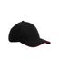 Casquette classic noir / rouge classique Beechfield