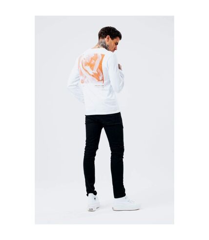 Hype - T-shirt - Homme (Blanc / orange) - UTHY4630