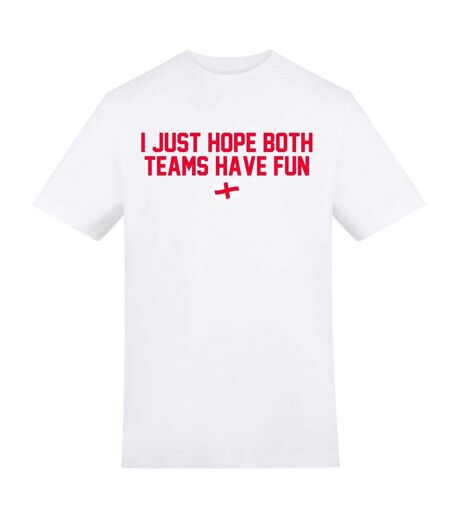 Mens I Just Hope Both Teams Have Fun T-shirt White AWD