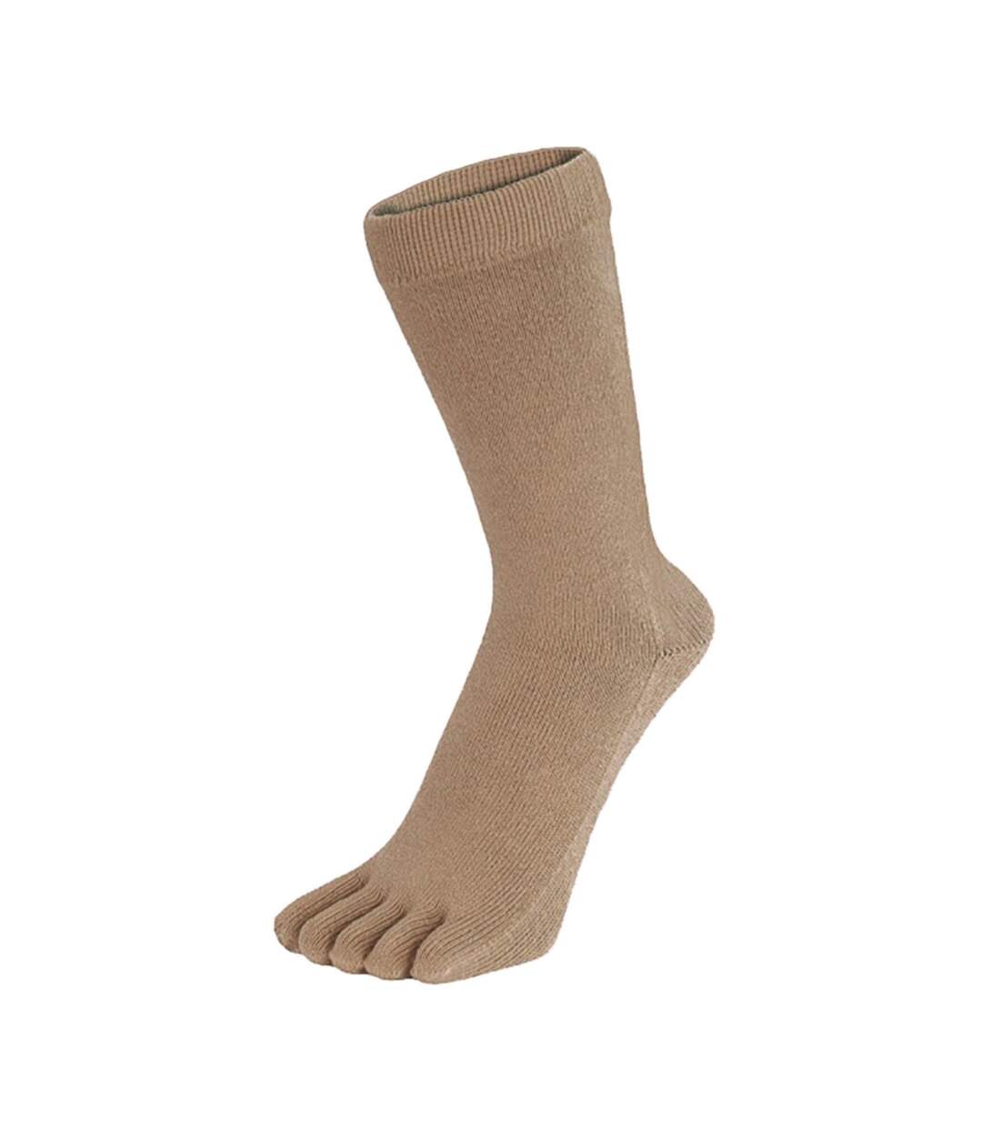 1 Pack Essential Mid-Calf Toe Socks for Men and Women-1