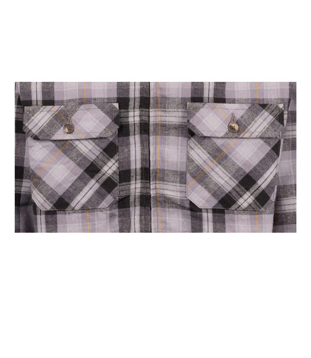 Mens Danehill Sherpa Lined Shirt Storm Grey Trespass-4