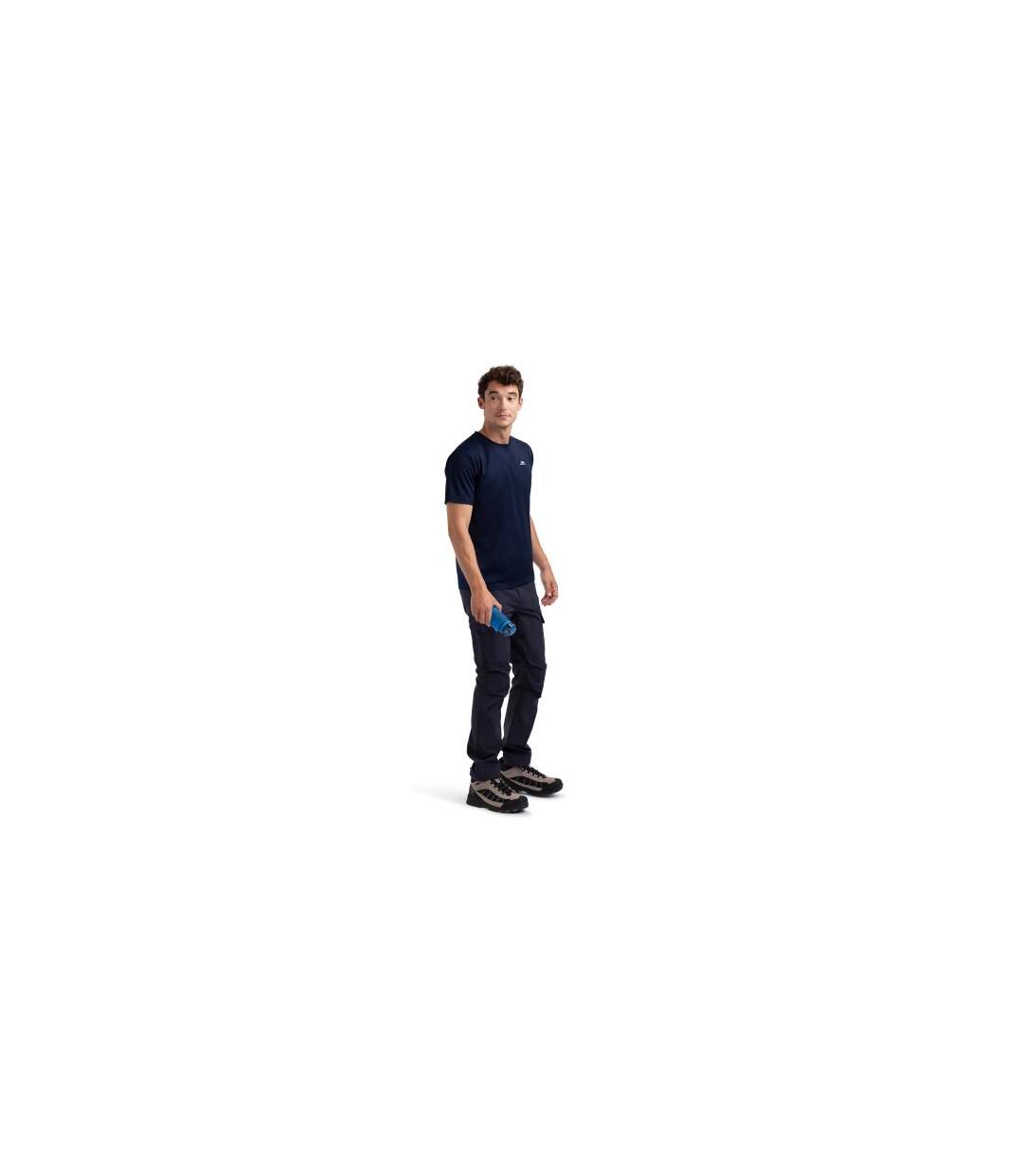 Haut De Sport Uni Manches Courtes Landford Homme Bleu Marine Trespass-1