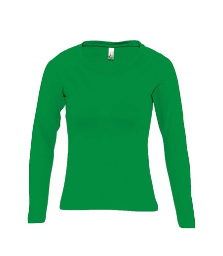 Majestic t-shirt à manches longues femme vert tendre SOLS