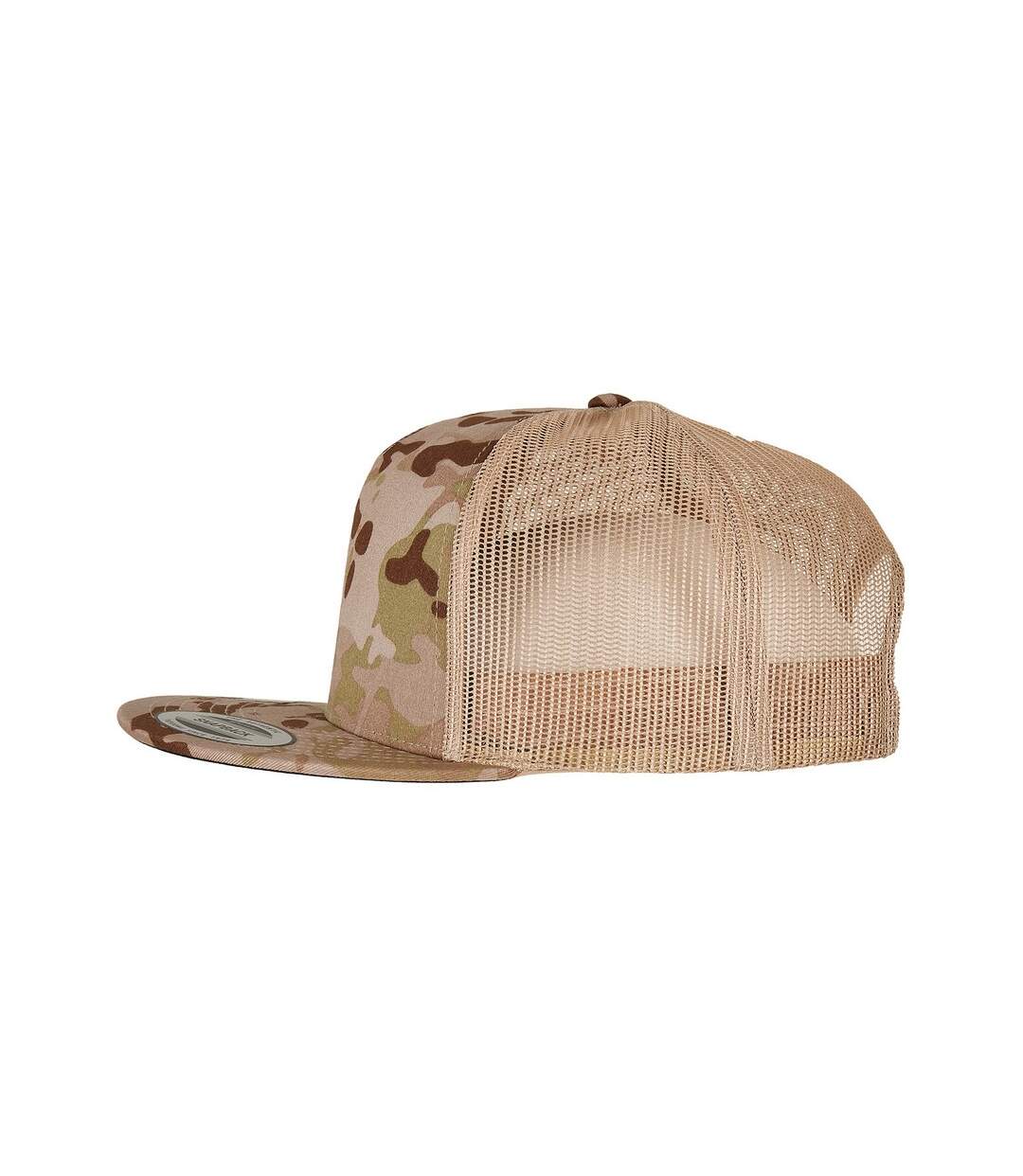 Casquette trucker adulte aride / marron clair Flexfit-3