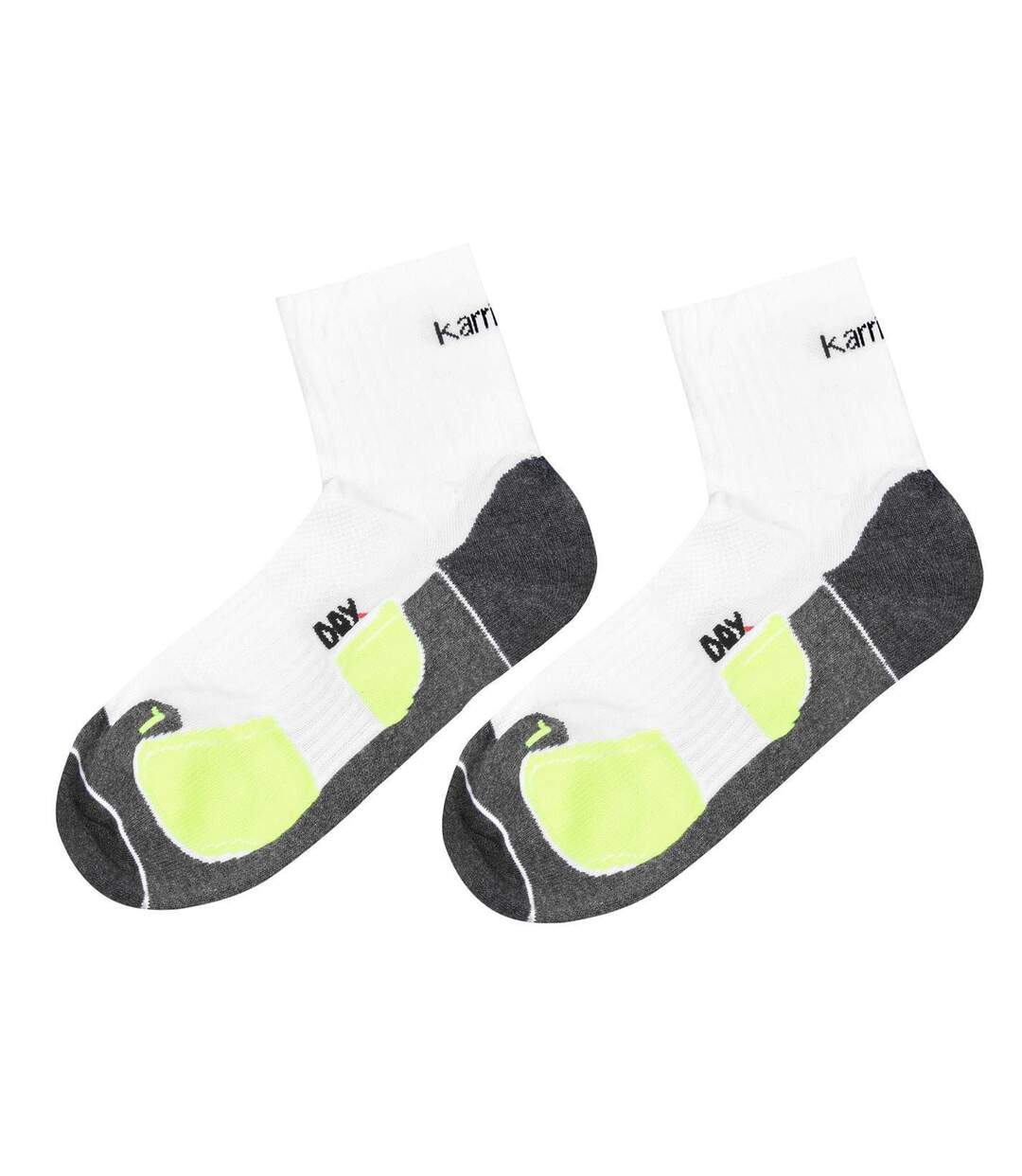 Lot De 2  Chaussettes Course À Pied Dri Skin Homme Jaune Fluo Karrimor-3