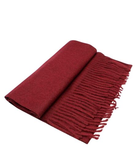 Echarpe Chic en Polyester - Laine - Viscose Doux Bordeaux pour Homme - Tendance Automne-Hiver