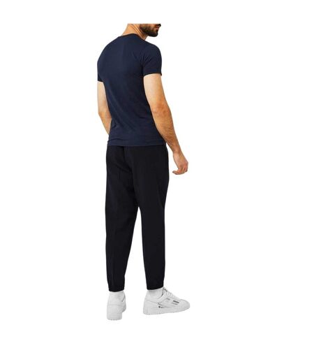 Mens Logo Cotton Regular T-shirt Navy Emporio Armani