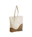 Tote Bag Motif/style Ondulé Taille Unique Naturel Caramel Westford Mill-2