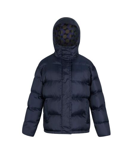 Doudoune Motif/style Fleurs Orla Kiely Femme Bleu Marine Regatta