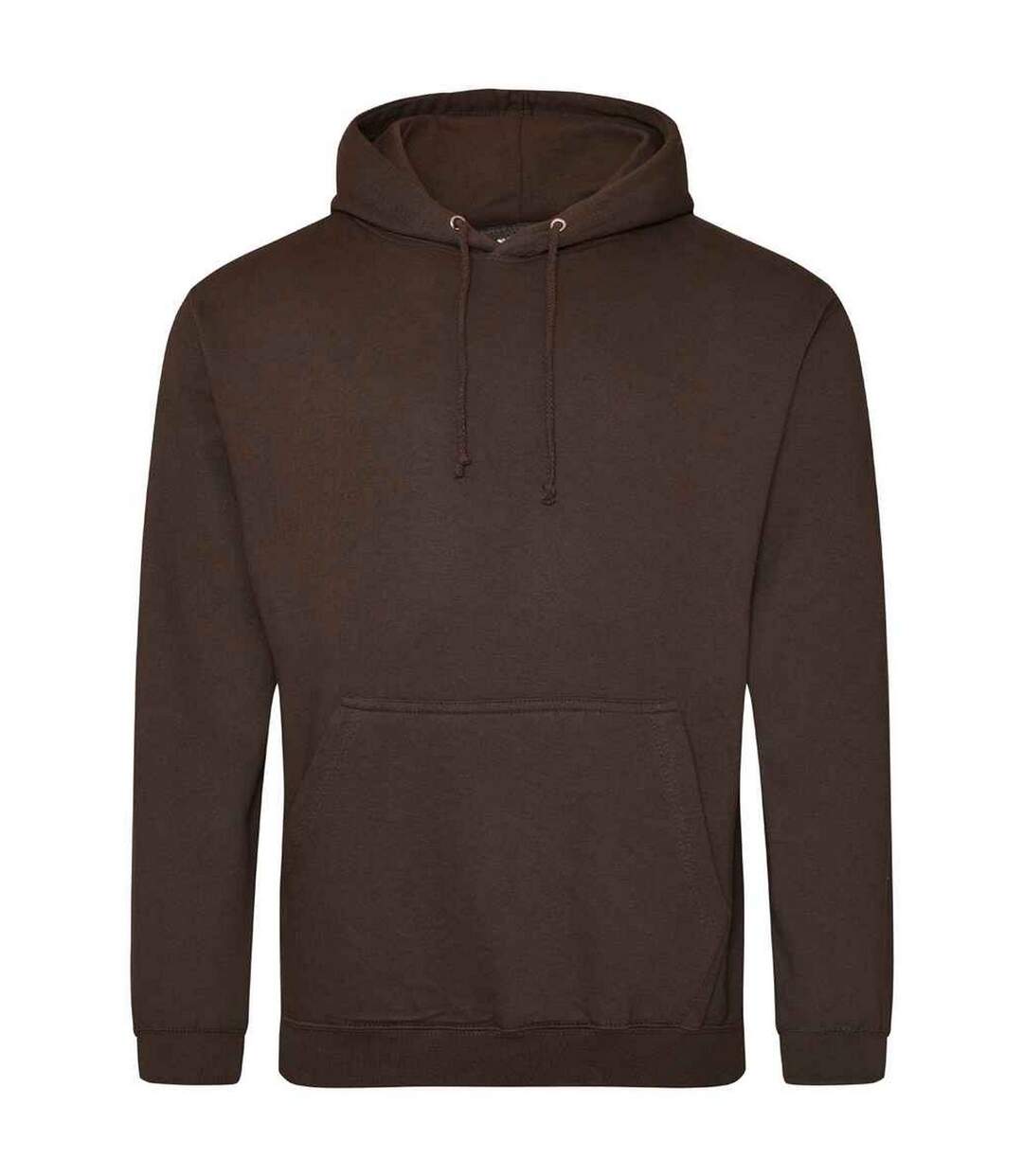 Sweat à capuche college adulte marron foncé Awdis