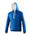 Sweatshirt varsity homme bleu roi/ blanc Awdis-1