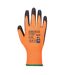 Unisex adult a625 vis tex cut resistant gloves l orange/black Portwest-2