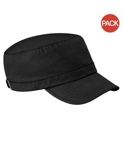 Lot de 2  casquettes adulte noir Beechfield