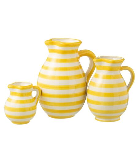 Pichet en Céramique Granada Rayure 3,3L Jaune