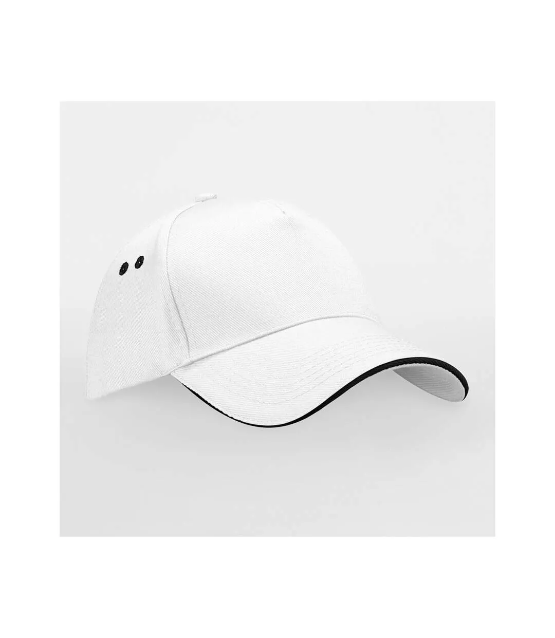 Casquette Ultimate Adulte Blanc Noir Beechfield-2