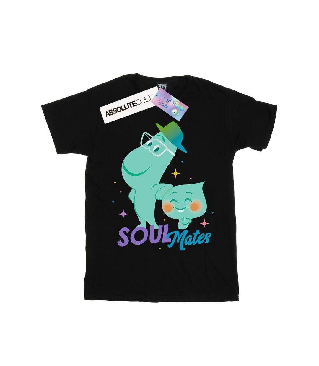 Disney Femme/Les femmes Soul Joe and 22 Soulmates T-Shirt Boyfriend en coton (Noir) - UTBI49118-1