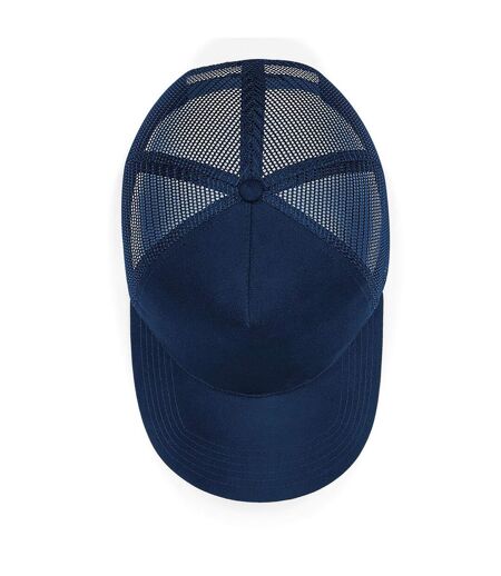 Casquette De Camionneur Unisexe En Daim Pour Adultes Bleu Marine Beechfield