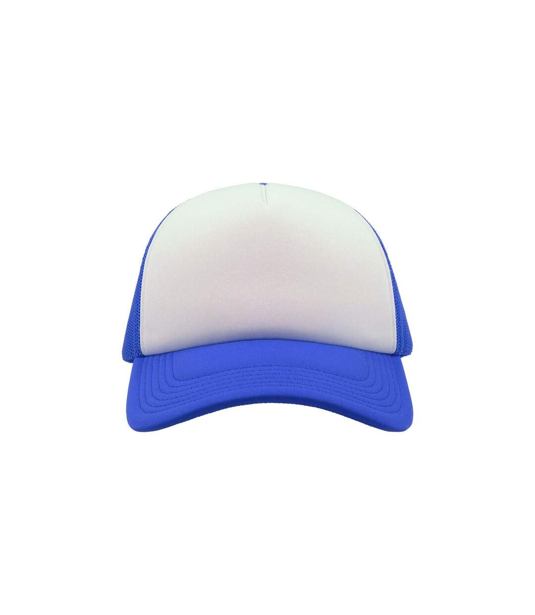 Casquette Style Trucker Rapper Mixte Bleu Roi Blanc Atlantis-4