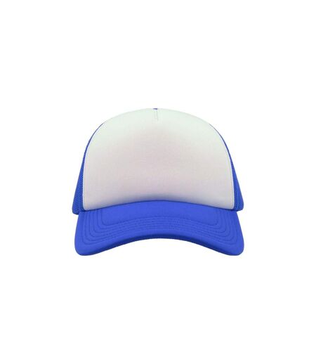 Casquette Style Trucker Rapper Mixte Bleu Roi Blanc Atlantis