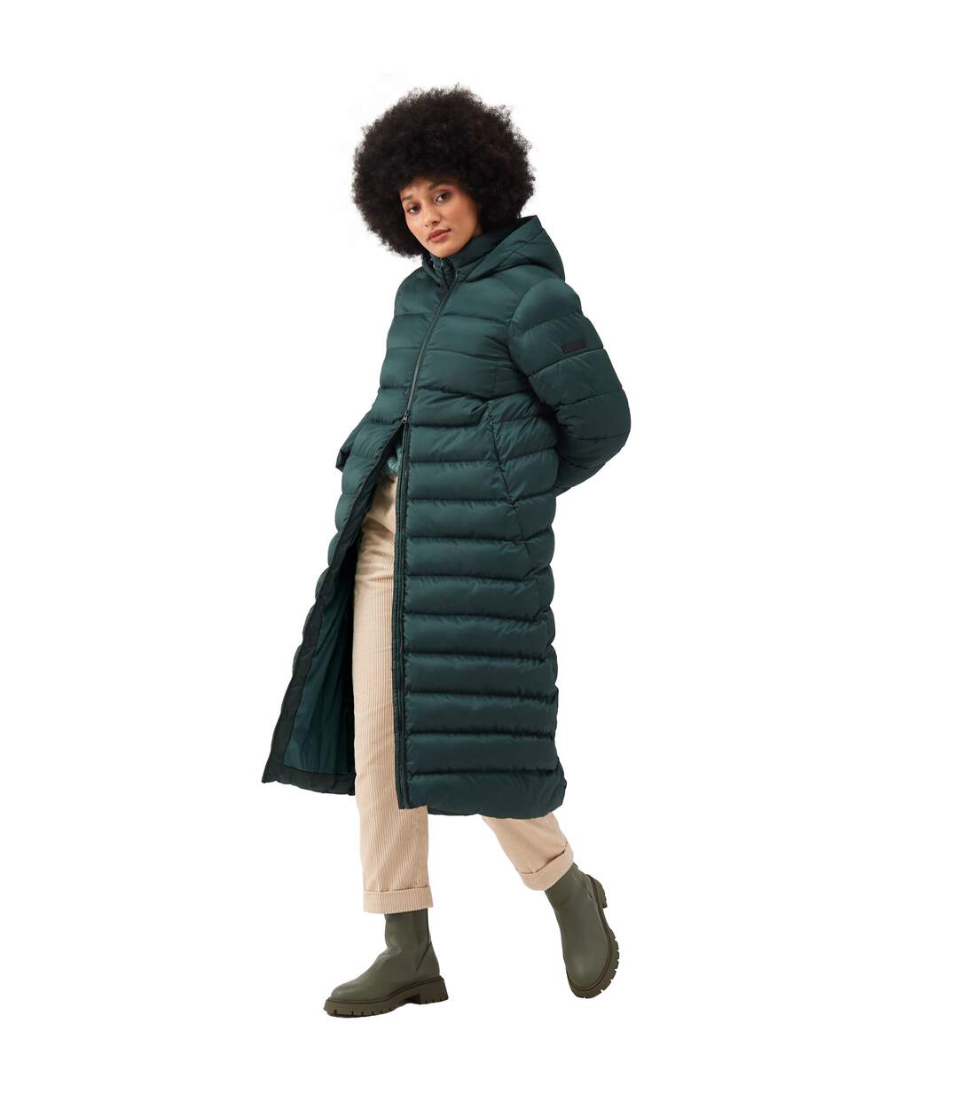 Veste À Capuche Elender Femme Vert Foncé Regatta-1