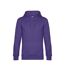 Mens King Hooded Sweater Violet B&C-1