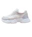 Womens/ladies hoops mesh sneakers cream/gray Where´s That From