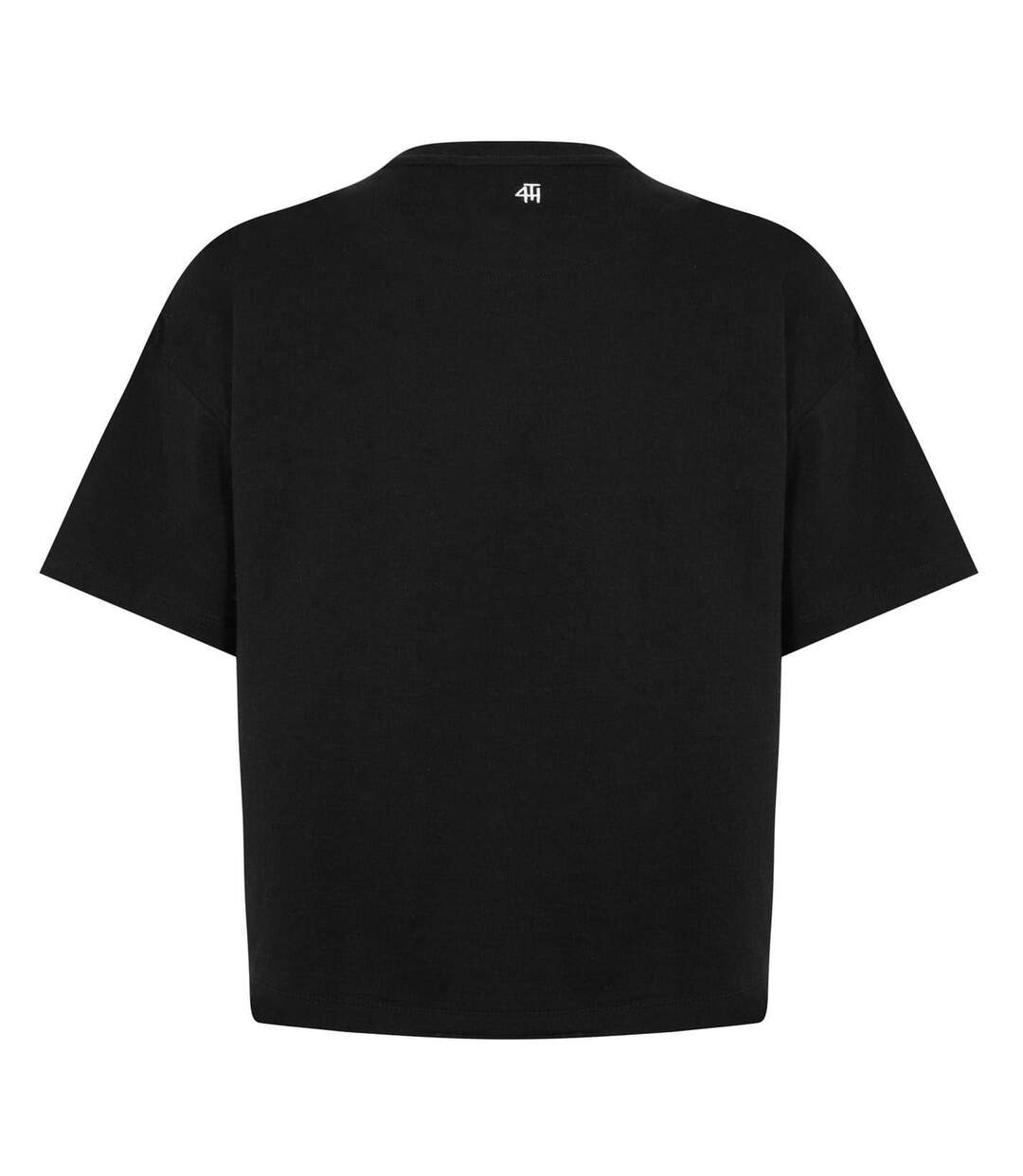 T-shirt Femme Noir Délavé 4th & Reckless-2