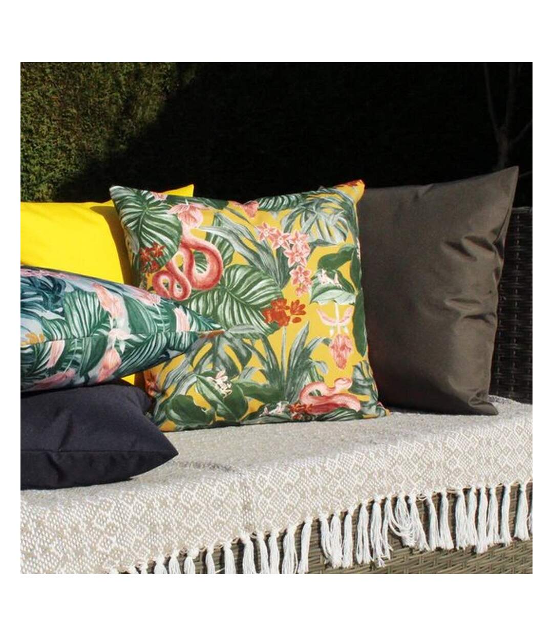 Medinilla square outdoor cushion cover one size sage Furn