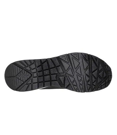 Baskets Uno Stand On Air Femme Noir Métallisé Skechers