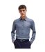 Mens Checked Regular Shirt Navy Hugo Boss-3