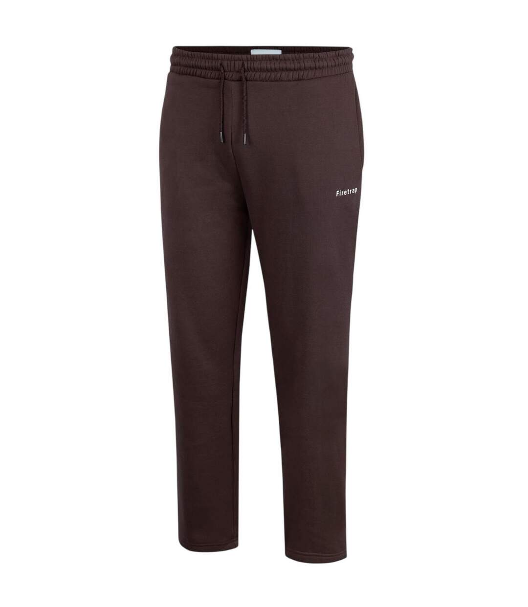 Mens Fleece Joggers Dark Chocolate Brown Firetrap-3
