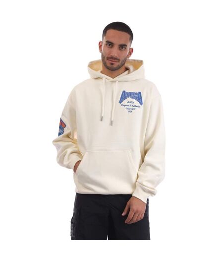Mens Oakland Relaxed Fit Hoodie Ecru Avirex