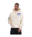 Mens Oakland Relaxed Fit Hoodie Ecru Avirex-2