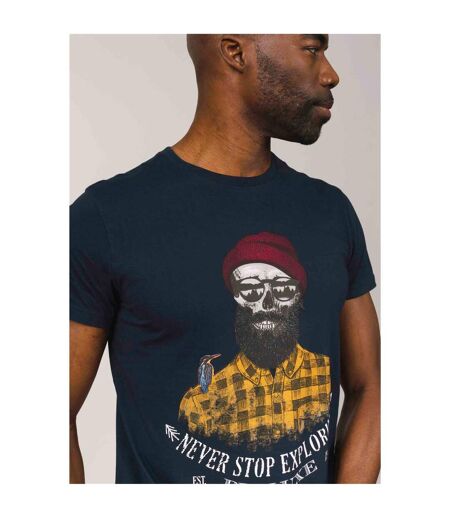 T-shirt tête de mort barbu TELLSON