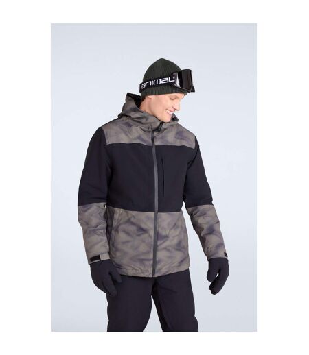 Blouson De Snowboard Cruise Homme Marron Kaki Animal