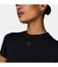 T-shirt Motif/style Emblème Femme Noir Couture Club-4