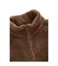 Mens teddy fleece jacket brown Animal