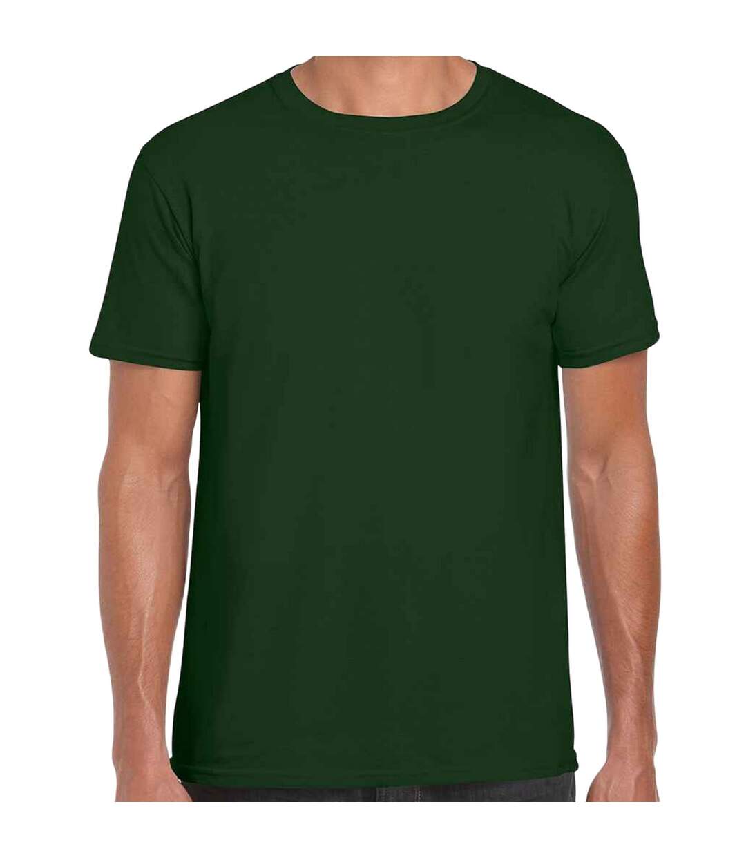 T-shirt manches courtes homme vert forêt Gildan