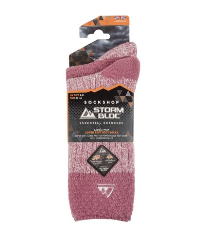 Storm Bloc - 3 Pairs Ladies Super Soft Polyester Boot Socks
