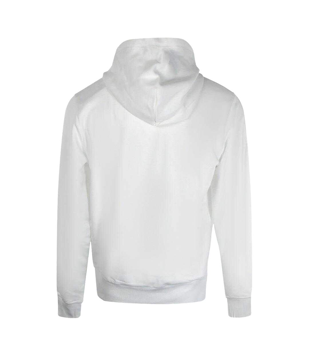 Sweat À Capuche Motif/style Délavé Homme Blanc Diesel-2