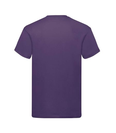 Mens Original T-shirt Purple Fruit Of The Loom