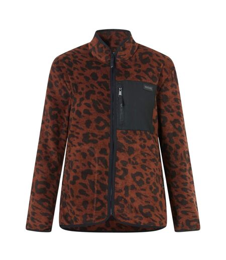 Veste Polaire Motif/style Léopard Frankie Femme Foncé Regatta