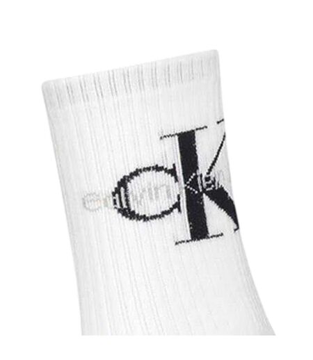 Chaussettes Motif/style Logo Femme Blanc Calvin Klein