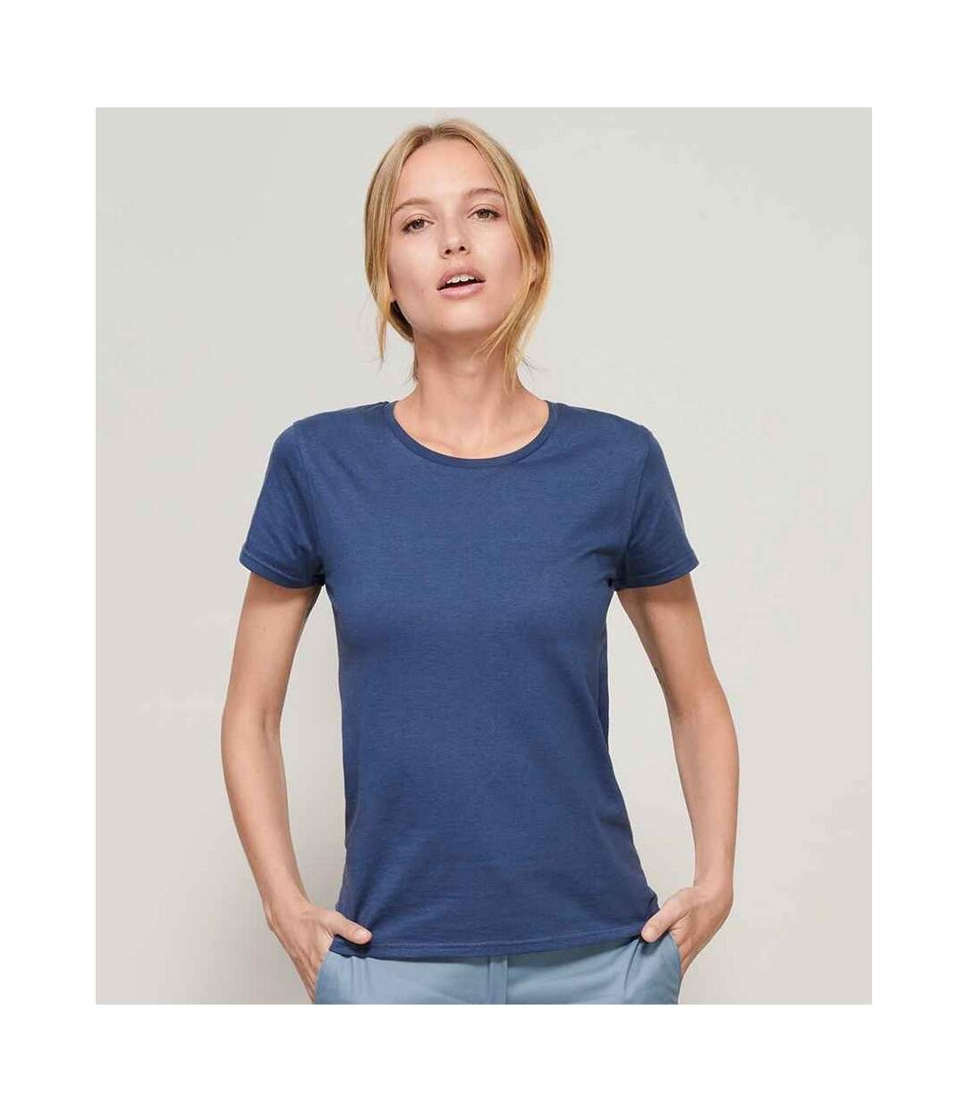 T-shirt crusader femme denim SOLS-3