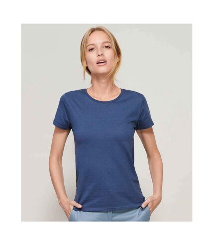SOLS Womens/Ladies Crusader Organic T-Shirt (Denim)