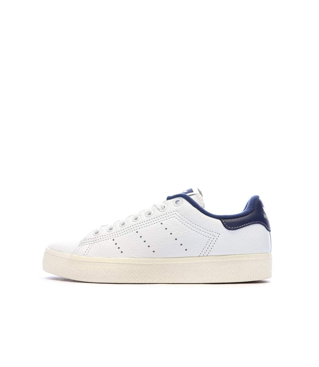Baskets blanches/marines homme adidas stan smith-1