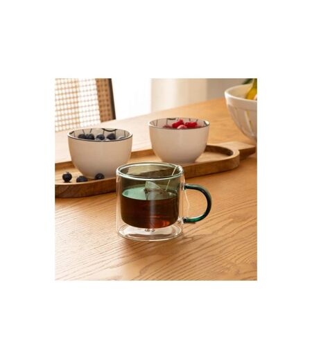 Lot de 6 Mugs en Verre Lexi 25cl Émeraude