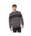 Pull Roundall Homme Gris Chiné Crosshatch-2