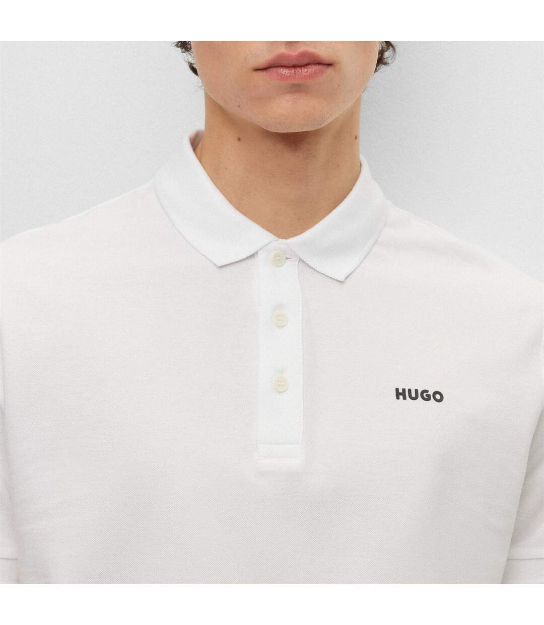 Polo Donos Homme Blanc Hugo-3